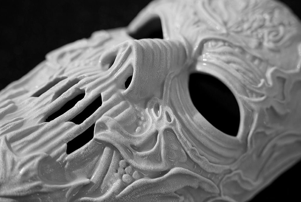 V-Man TESF Photochrome Ultraviolet plastic mask | The End So Far album | Dracula mask