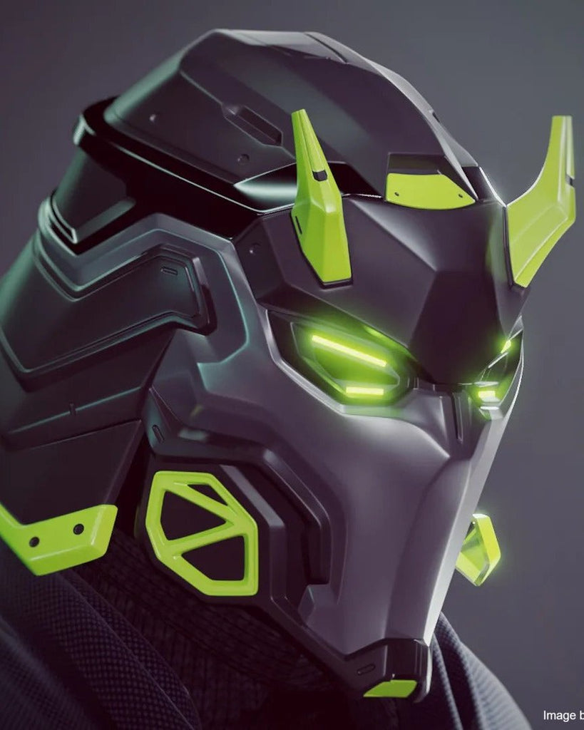 Cyber Samurai RGB LED Mask