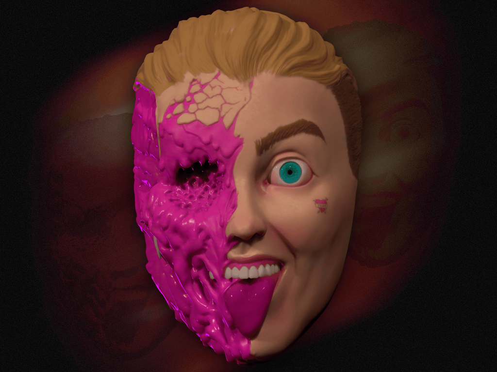 Bubblegum B*tch mask by SecondNature Workshop | Production Ready 3D-Model