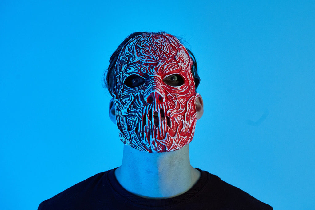 V-Man TESF Plastic mask | The End So Far album | Devil Face mask