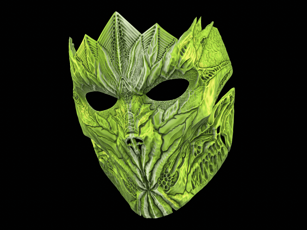 Leaf Crown mask by SecondNature workshop | Guardian mask