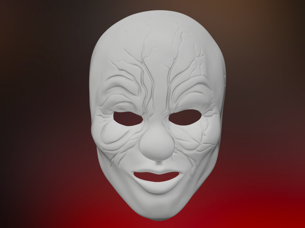 3D-model Clown mask | 3D-printing 3D-design | Murdering Clown