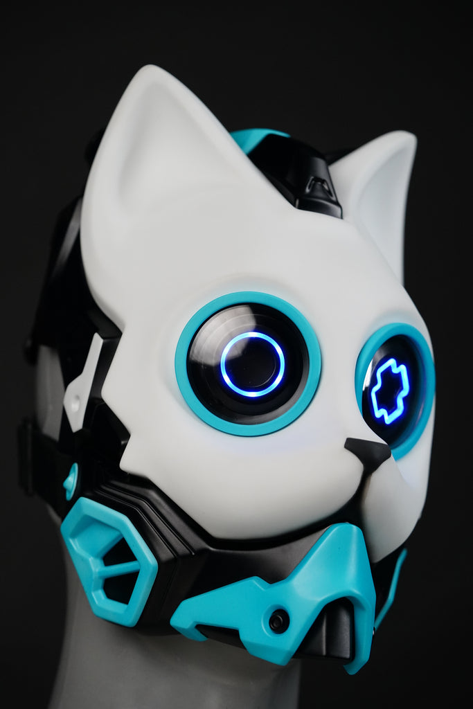 NEO Neko mask | Furry Kitten mask | Wireless RGB mask