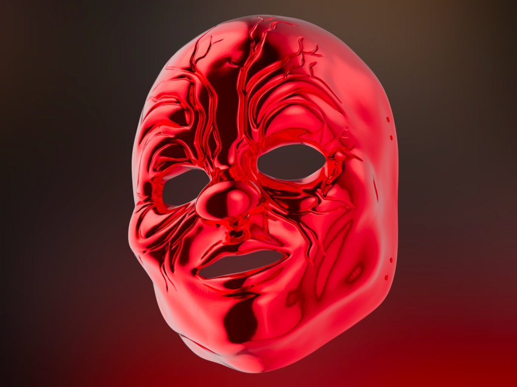 3D-model Clown mask | 3D-printing 3D-design | Murdering Clown