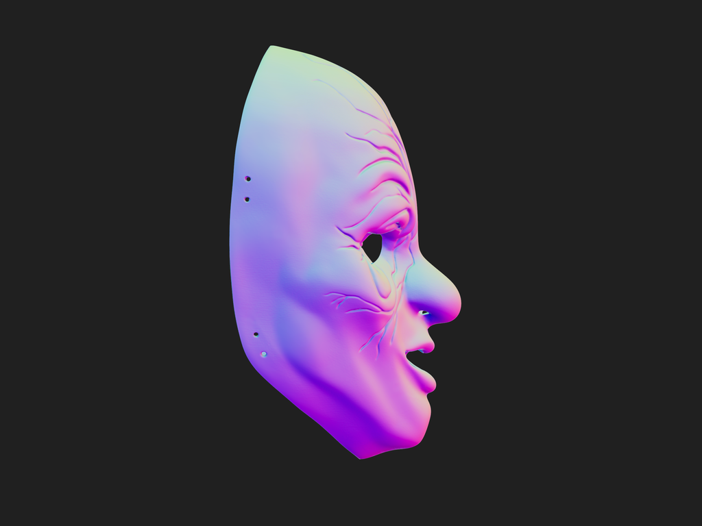 3D-model Clown mask | 3D-printing 3D-design | Murdering Clown