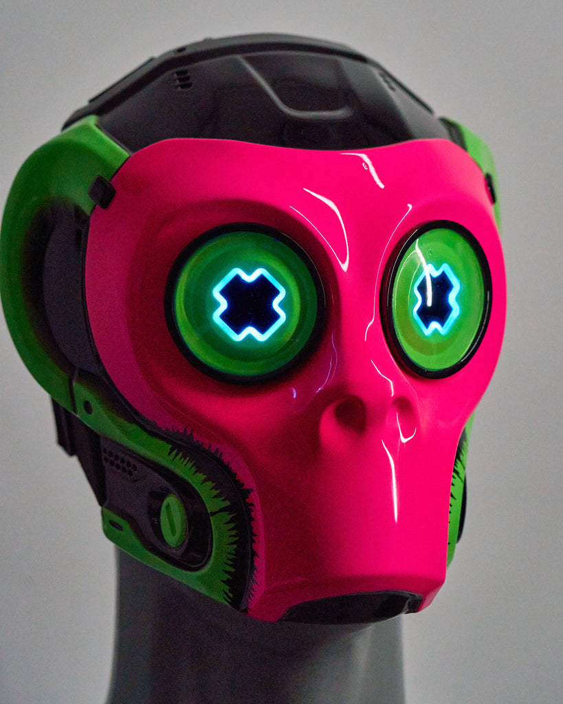 Neo Monkey RGB LED Mask | Sci-Fi Monkey Mask – SecondNature.ws