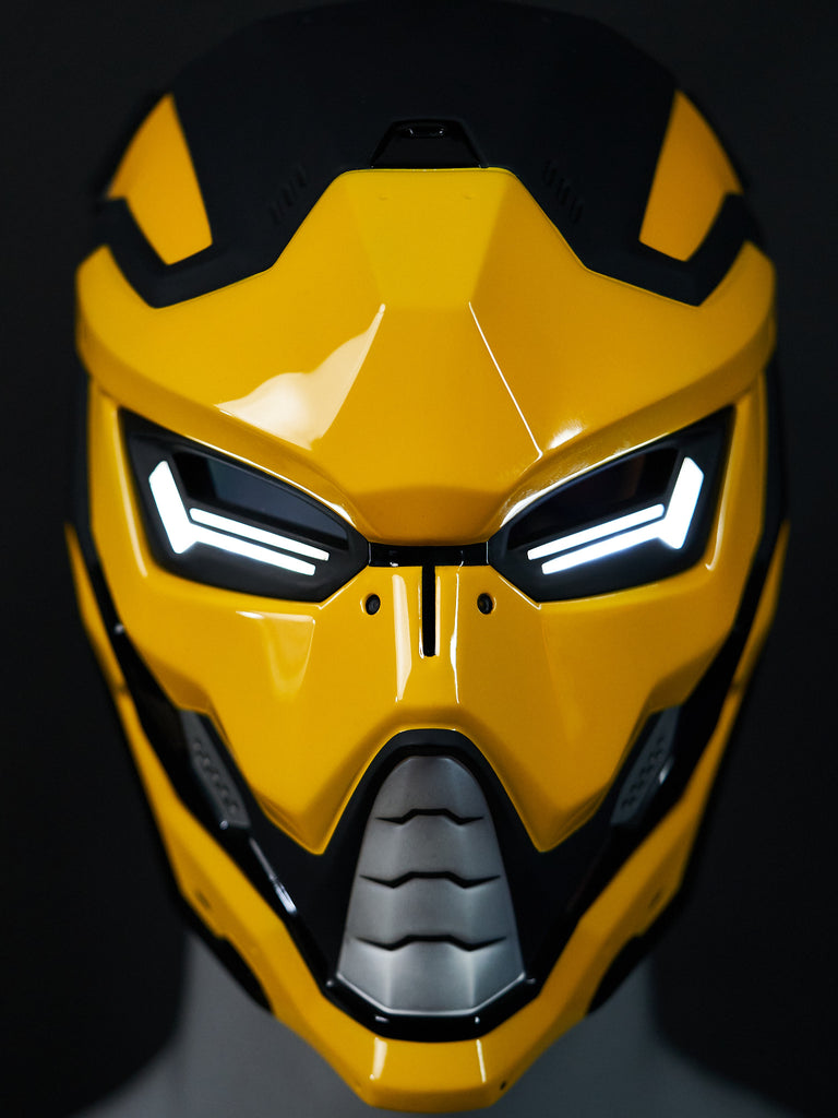 Cyber-punk Ninja LED mask | Transformer cosplay MK1| Noob Saibot Mask