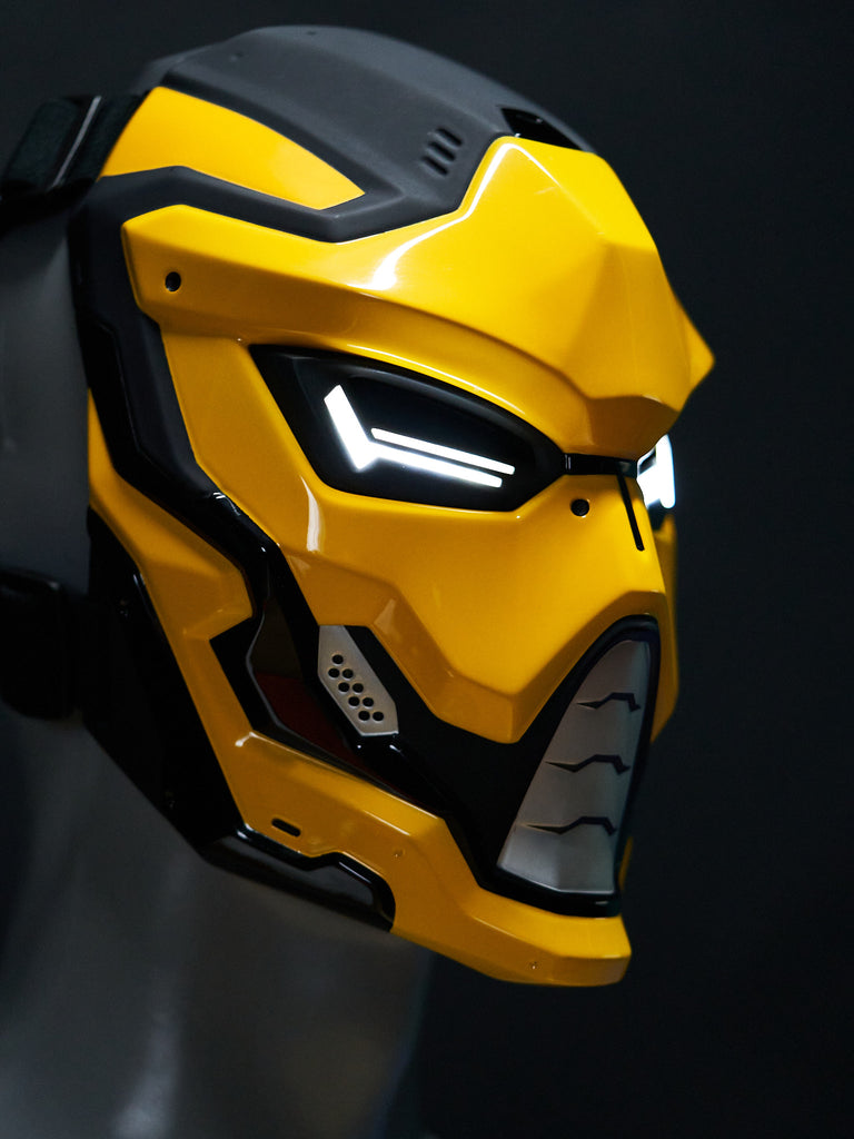 Cyber-punk Ninja LED mask | Transformer cosplay MK1| Noob Saibot Mask
