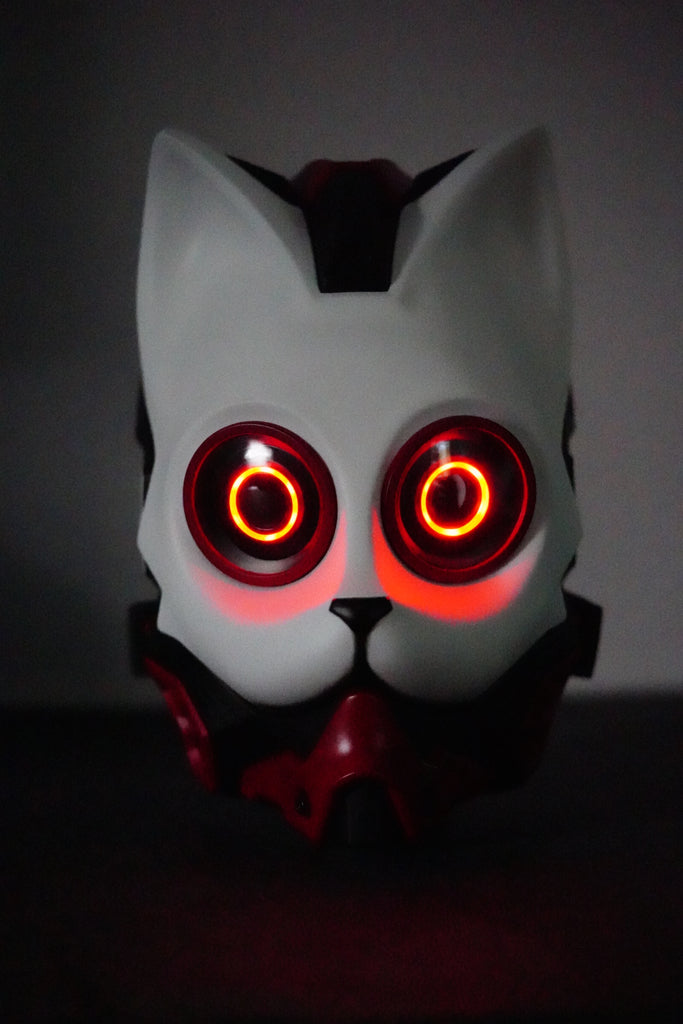 NEO Neko mask | Furry Kitten mask | Wireless RGB mask