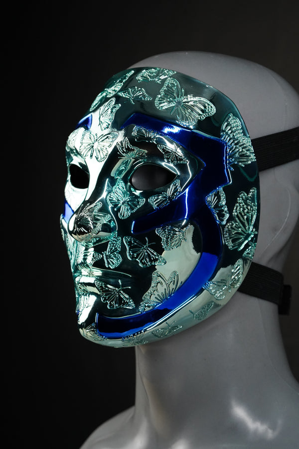 Johnny 3 Tears V Chrome mask from Hollywood Undead