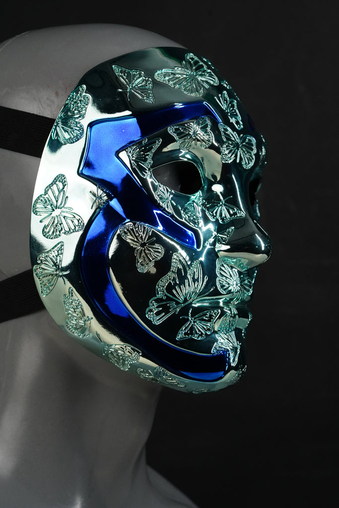 Johnny 3 Tears V Chrome mask from Hollywood Undead