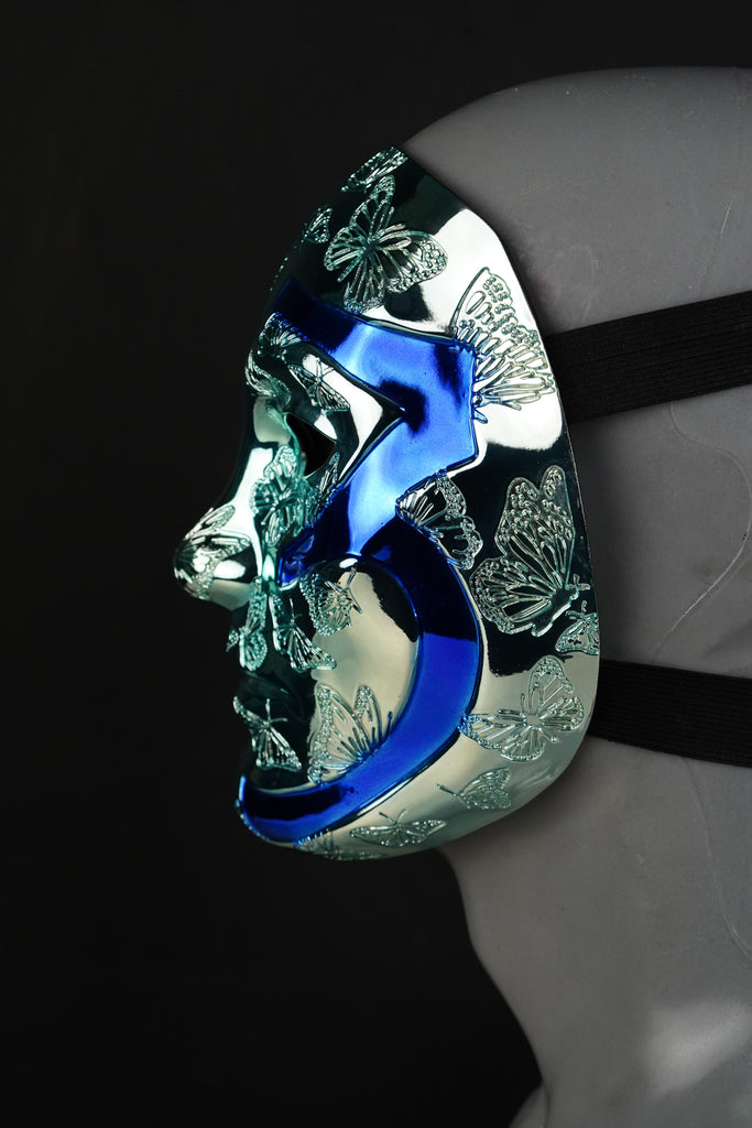 Johnny 3 Tears V Chrome mask from Hollywood Undead