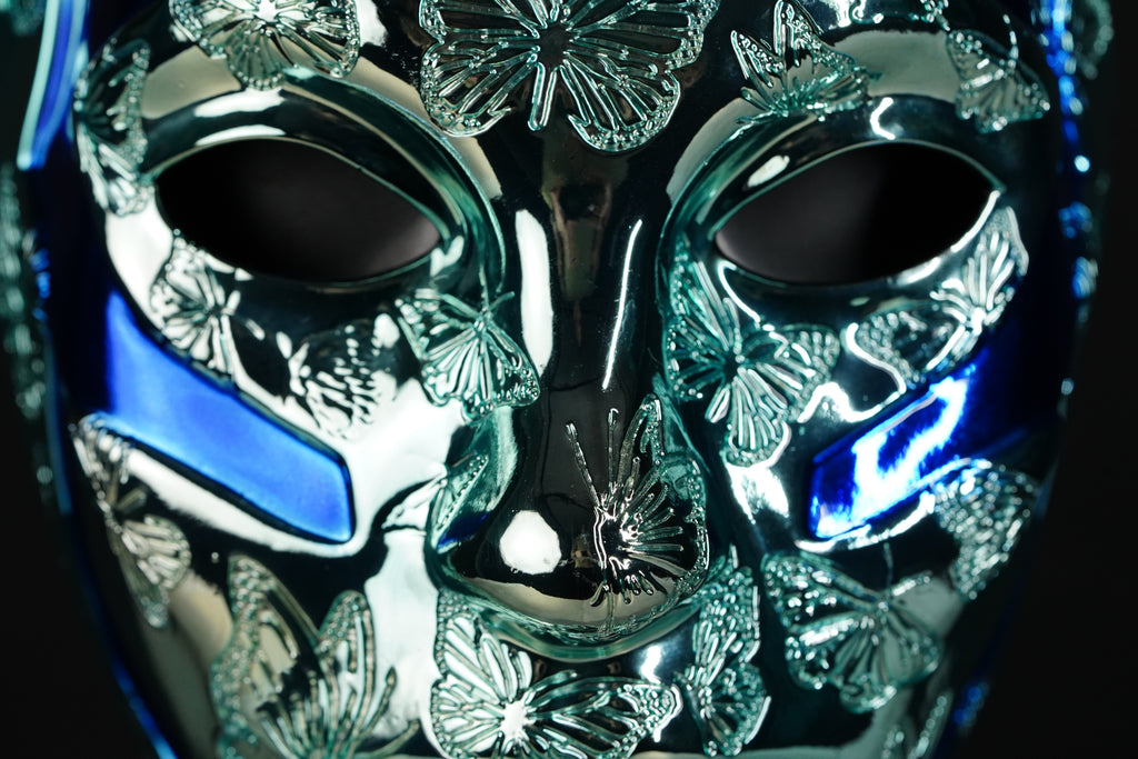Johnny 3 Tears V Chrome mask from Hollywood Undead