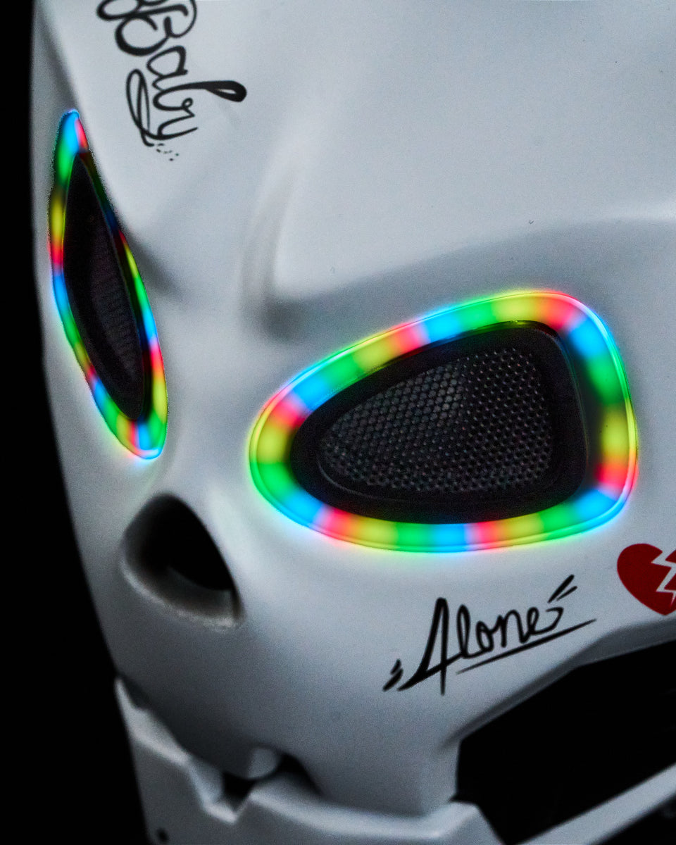 Neo Skull RGB LED Mask | Death Mask | Skeleton Mask | Head Bone Mask ...