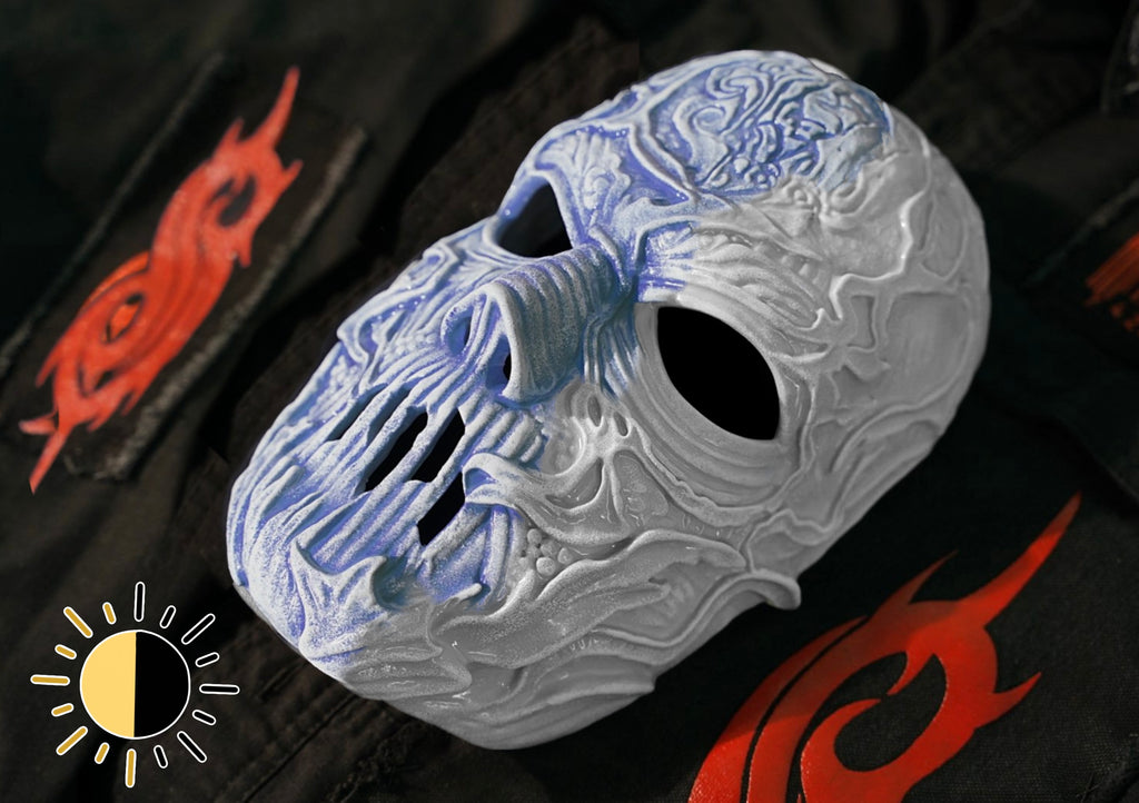 V-Man TESF Photochrome Ultraviolet plastic mask | The End So Far album | Dracula mask