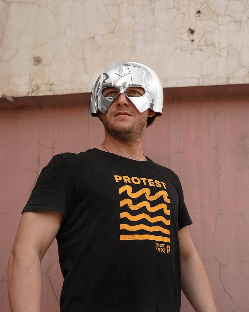 Peacemaker Silver Chrome helmet | Comics Cosplay Props