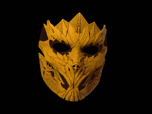 Leaf Crown mask by SecondNature workshop | Production Ready 3D-Model