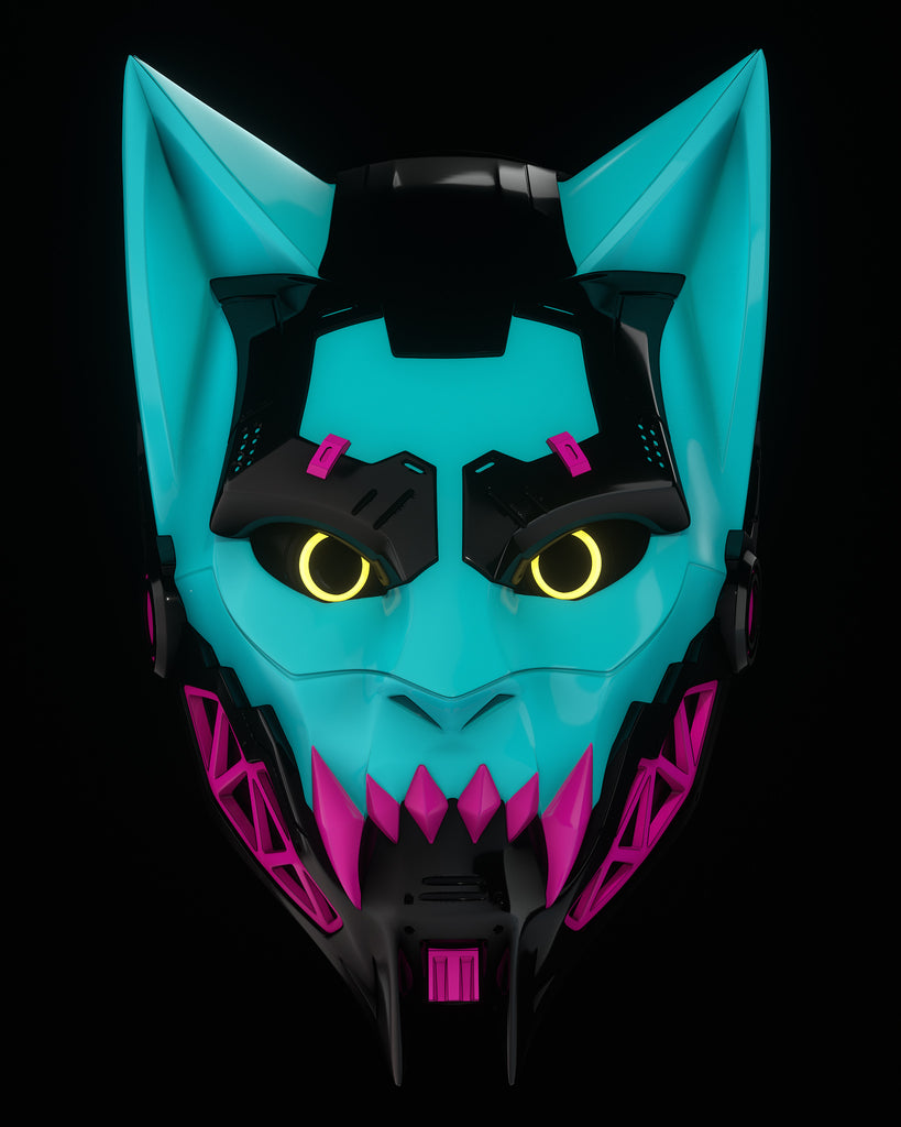 Cyber Cat RGB LED Mask