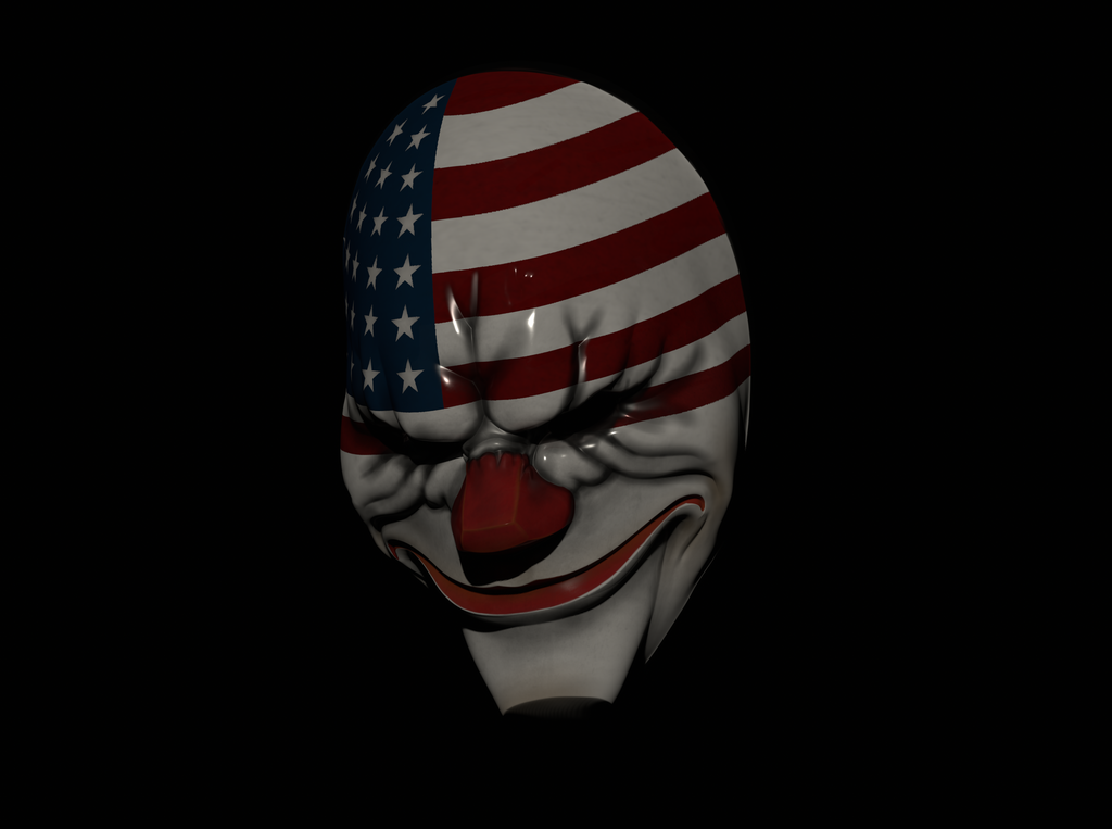 Dallas mask by SecondNature Workshop | Production Ready 3D-Model | Payday HotLine Miami