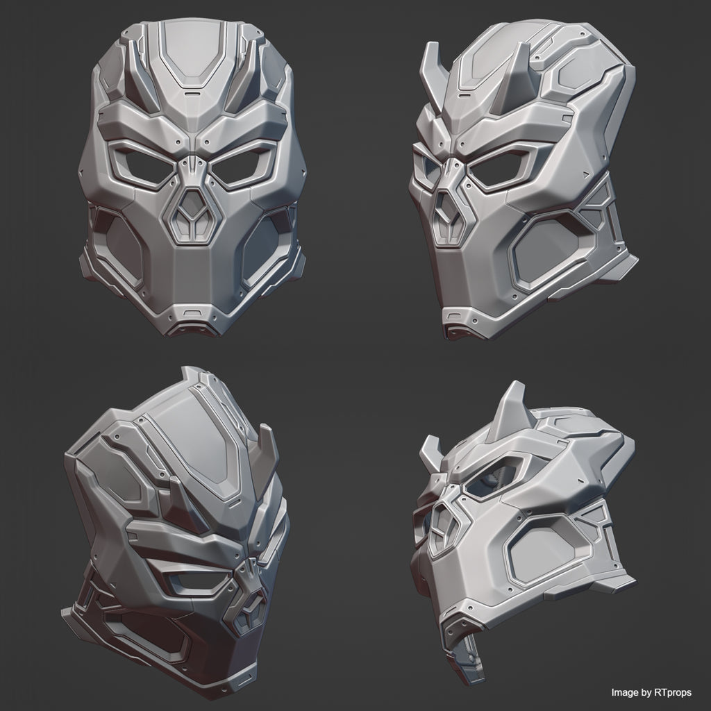 CYBER DEMON mask by RTprops | Production Ready 3D-Model