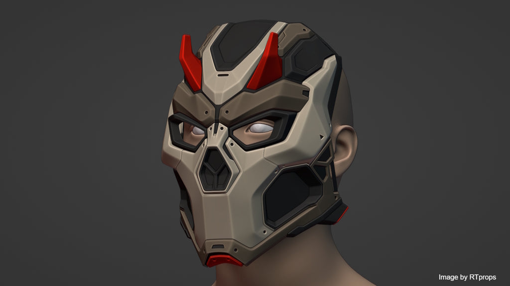 CYBER DEMON mask by RTprops | Production Ready 3D-Model