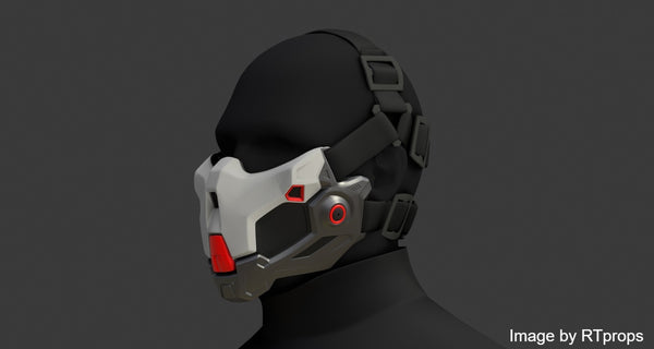 FACELESS half mask by RTprops | Production Ready 3D-Model