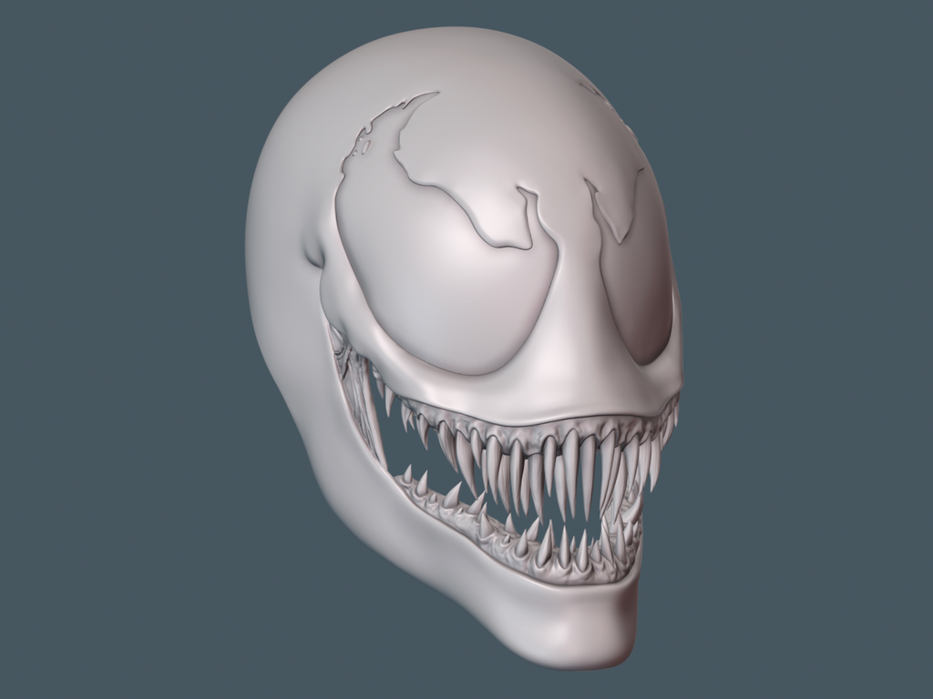 3D-model Venom helmet | 3D-printing 3D-design | Venom Comics : Lethal Protector