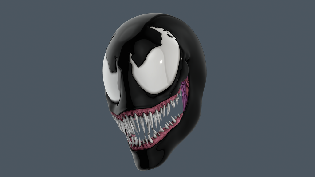3D-model Venom helmet | 3D-printing 3D-design | Venom Comics : Lethal Protector