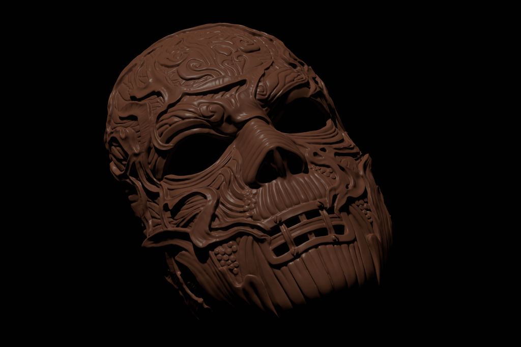 3D-model V-MAN mask| 3D-printing 3D-design | Scary Devil mask