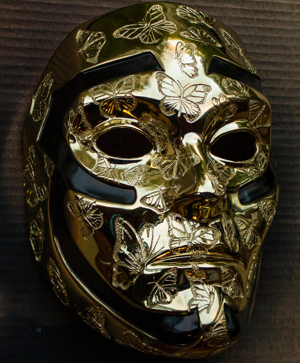 Johnny 3 Tears V Gold mask from Hollywood Undead