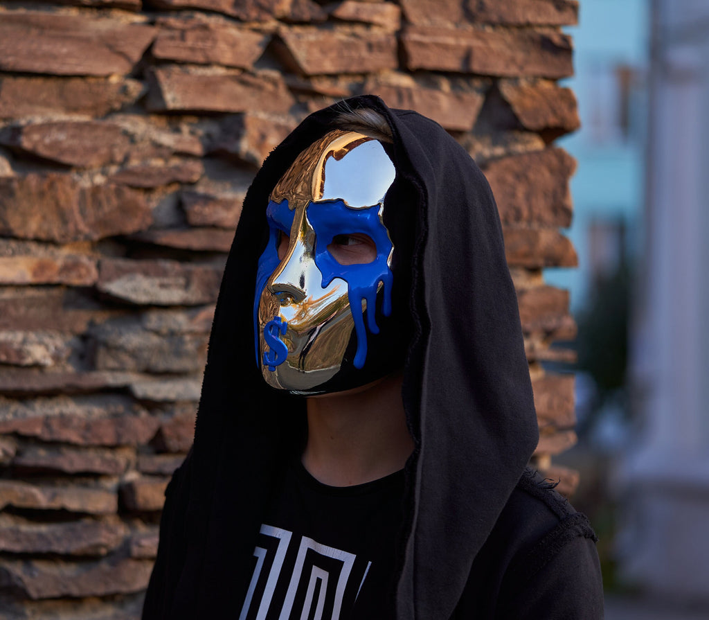 J-Dog V Chrome mask from Hollywood Undead