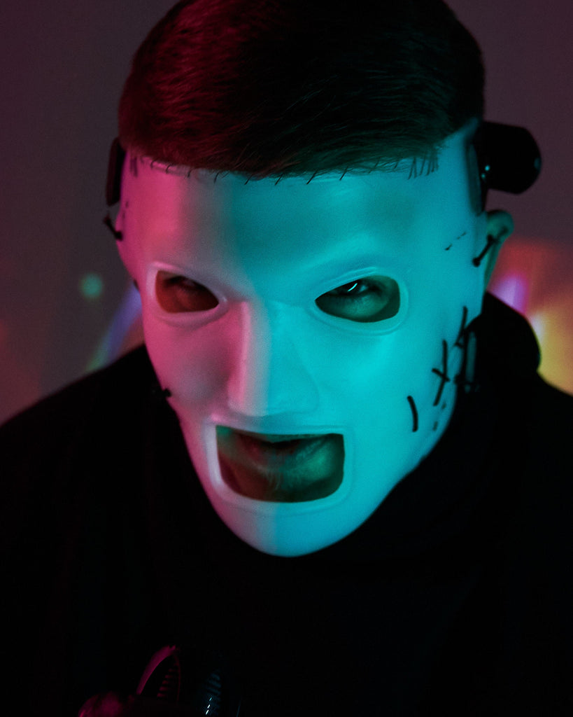 Corey #8 WANYK Silicone mask | White Version with Stitching | Maniacal Killer