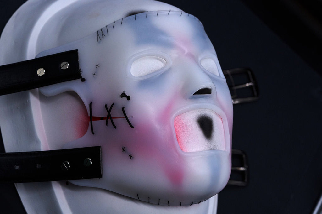 Corey #8 WANYK Silicone mask | White Version with Stitching | We Are Not Your Kind album